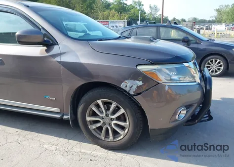 2014 Nissan Pathfinder Hybrid Sl из США, поврежденный, VIN 5N1CR2MM3EC650776